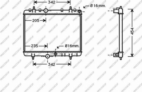 Prasco CI422R022 - Radiateur, refroidissement du moteur cwaw.fr