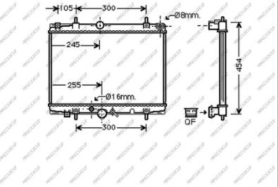 Prasco CI520R005 - Radiateur, refroidissement du moteur cwaw.fr