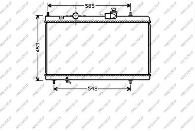 Prasco CI520R001 - Radiateur, refroidissement du moteur cwaw.fr