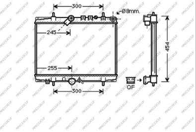 Prasco CI520R003 - Radiateur, refroidissement du moteur cwaw.fr