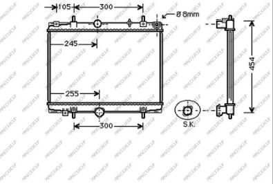 Prasco CI520R002 - Radiateur, refroidissement du moteur cwaw.fr