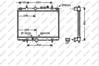 Prasco CI520R010 - Radiateur, refroidissement du moteur cwaw.fr