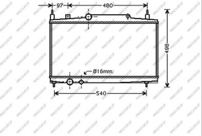 Prasco CI520R011 - Radiateur, refroidissement du moteur cwaw.fr