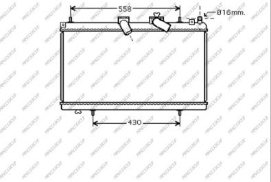 Prasco CI523R007 - Radiateur, refroidissement du moteur cwaw.fr