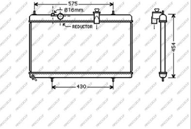 Prasco CI522R003 - Radiateur, refroidissement du moteur cwaw.fr