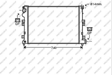 Prasco CI053R006 - Radiateur, refroidissement du moteur cwaw.fr