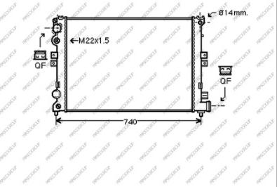 Prasco CI053R003 - Radiateur, refroidissement du moteur cwaw.fr