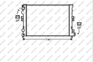 Prasco CI053R002 - Radiateur, refroidissement du moteur cwaw.fr