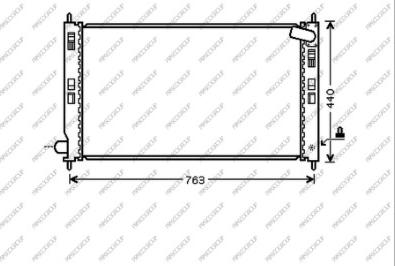 Prasco CI802R001 - Radiateur, refroidissement du moteur cwaw.fr