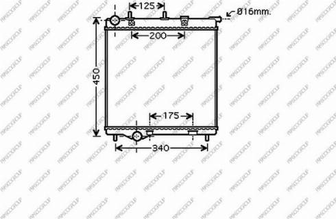 Prasco CI304R005 - Radiateur, refroidissement du moteur cwaw.fr