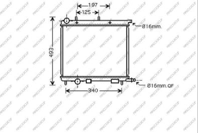 Prasco CI304R001 - Radiateur, refroidissement du moteur cwaw.fr