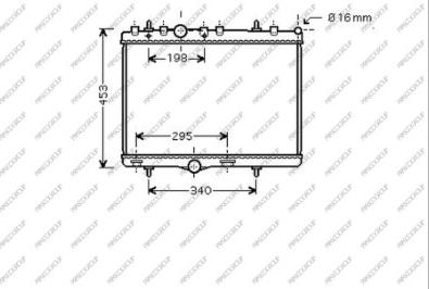 Prasco CI325R002 - Radiateur, refroidissement du moteur cwaw.fr