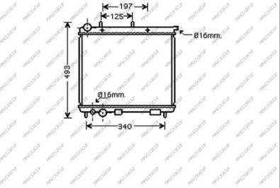 Prasco CI320R009 - Radiateur, refroidissement du moteur cwaw.fr