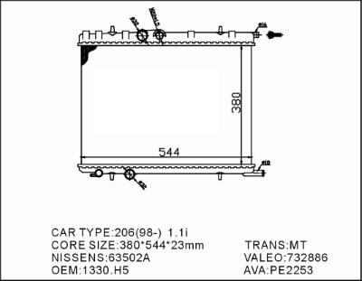 Prasco CI715R006 - Radiateur, refroidissement du moteur cwaw.fr