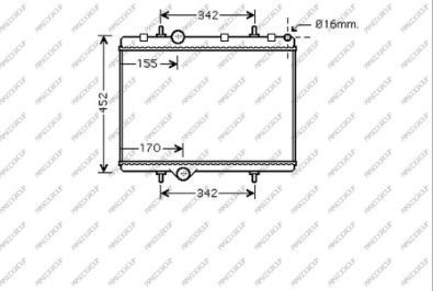 Prasco CI717R003 - Radiateur, refroidissement du moteur cwaw.fr