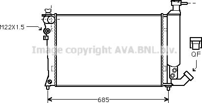 Prasco CN2057 - Radiateur, refroidissement du moteur cwaw.fr