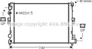 Prasco CN2079 - Radiateur, refroidissement du moteur cwaw.fr