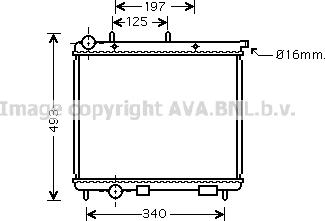 Prasco CN2190 - Radiateur, refroidissement du moteur cwaw.fr