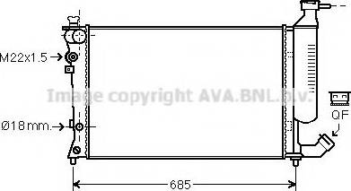 Prasco CN2156 - Radiateur, refroidissement du moteur cwaw.fr