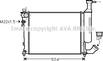 Prasco CN2167 - Radiateur, refroidissement du moteur cwaw.fr