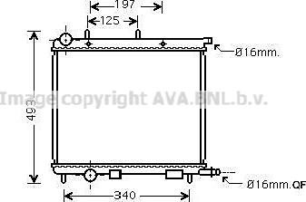 Prasco CN2188 - Radiateur, refroidissement du moteur cwaw.fr