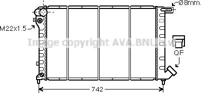 Prasco CN2138 - Radiateur, refroidissement du moteur cwaw.fr