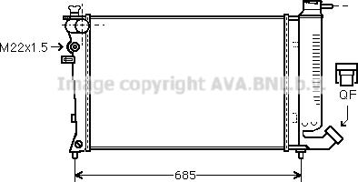 Prasco CN2123 - Radiateur, refroidissement du moteur cwaw.fr