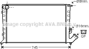 Prasco CN2211 - Radiateur, refroidissement du moteur cwaw.fr