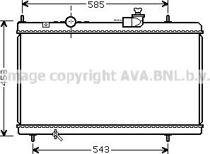 Prasco CN2228 - Radiateur, refroidissement du moteur cwaw.fr