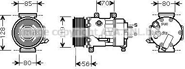 Prasco CNAK256 - Compresseur, climatisation cwaw.fr