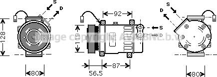 Prasco CNAK207 - Compresseur, climatisation cwaw.fr