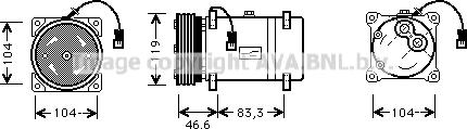 Prasco CNAK216 - Compresseur, climatisation cwaw.fr