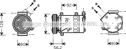 Prasco CNAK237 - Compresseur, climatisation cwaw.fr