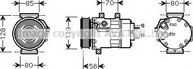 Prasco CNK254 - Compresseur, climatisation cwaw.fr