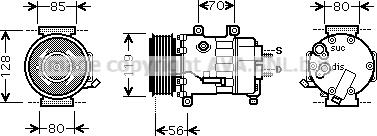 Prasco CNK256 - Compresseur, climatisation cwaw.fr