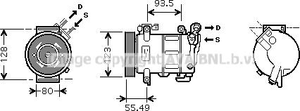 Prasco CNK251 - Compresseur, climatisation cwaw.fr