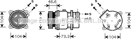 Prasco CNK218 - Compresseur, climatisation cwaw.fr