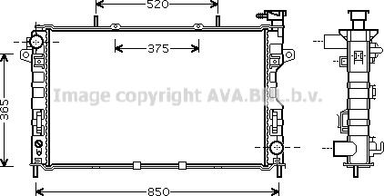 Prasco CR2117 - Radiateur, refroidissement du moteur cwaw.fr