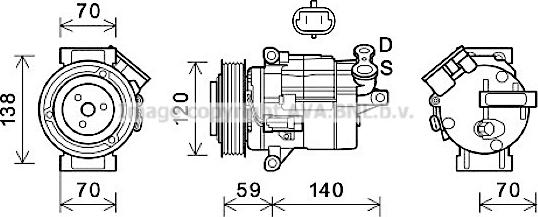 Prasco CTK065 - Compresseur, climatisation cwaw.fr