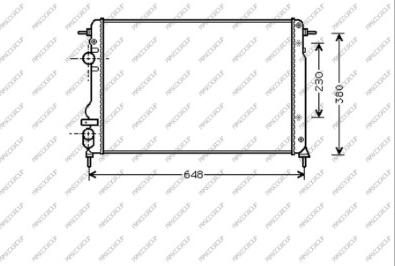 Prasco DA220R003 - Radiateur, refroidissement du moteur cwaw.fr