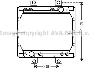 Prasco DF2044 - Radiateur, refroidissement du moteur cwaw.fr