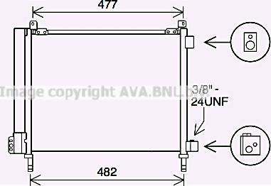 Prasco DN5433D - Condensateur, climatisation cwaw.fr