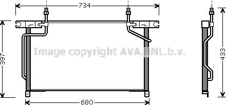 Prasco DN5213 - Condensateur, climatisation cwaw.fr