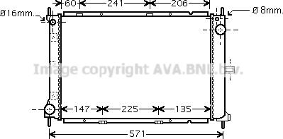 Prasco DN2249 - Radiateur, refroidissement du moteur cwaw.fr