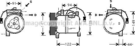 Prasco DNK004 - Compresseur, climatisation cwaw.fr