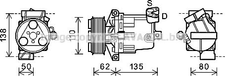 Prasco DNK342 - Compresseur, climatisation cwaw.fr