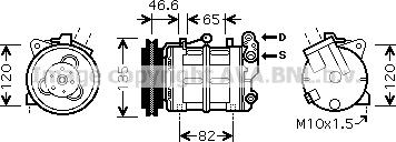 Prasco DNK313 - Compresseur, climatisation cwaw.fr