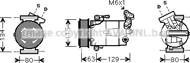 Prasco DNK334 - Compresseur, climatisation cwaw.fr