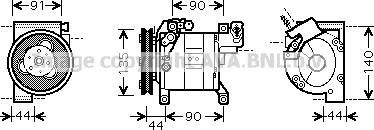 Prasco DNK323 - Compresseur, climatisation cwaw.fr