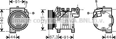 Prasco DNK273 - Compresseur, climatisation cwaw.fr